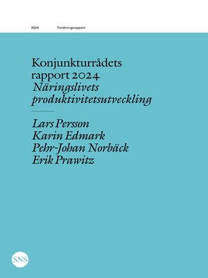 cover image of Konjunkturrådets rapport 2024